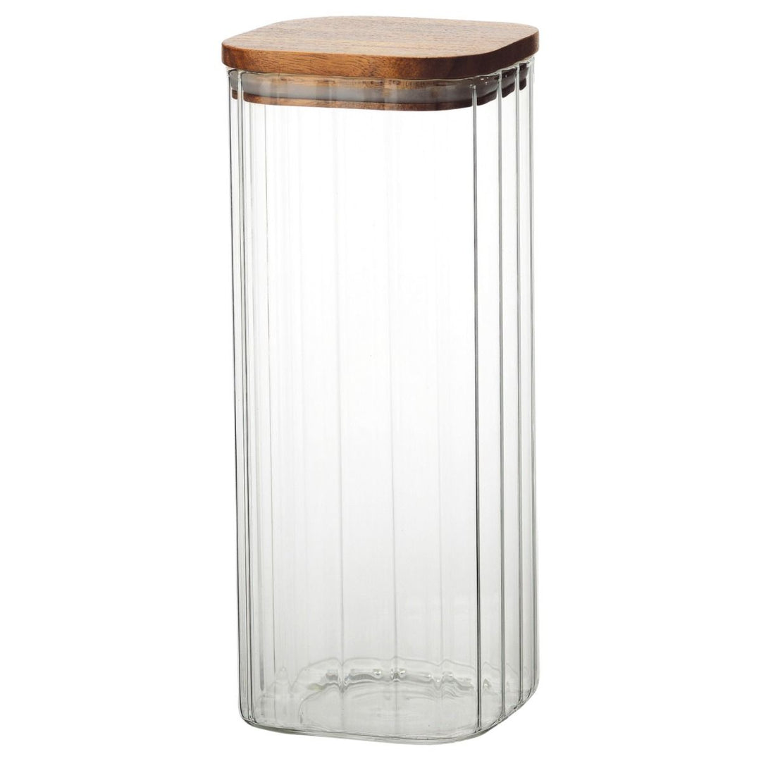 Bricard - Acacia Opbevaringsglas - 10x10x25 cm, 1,8 L