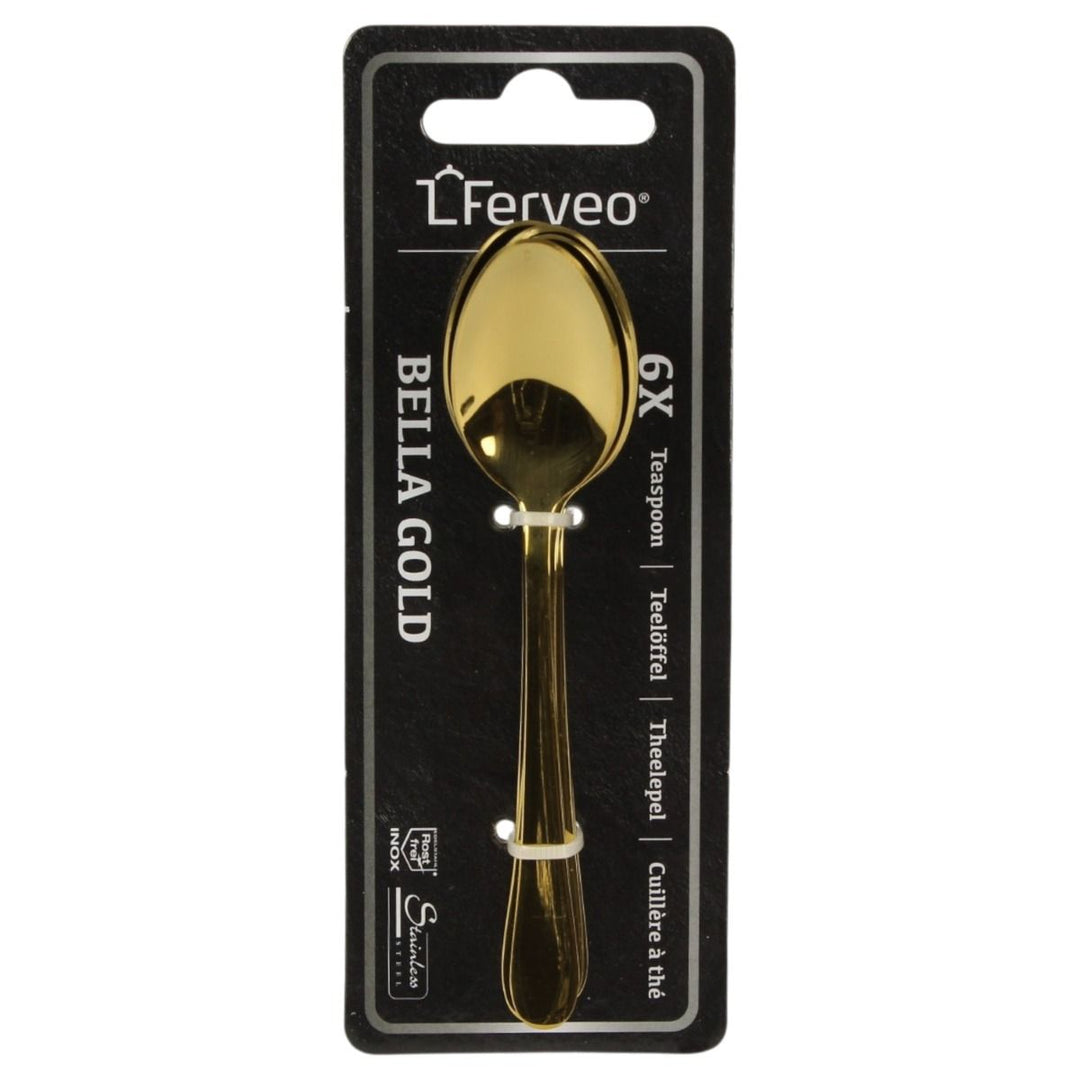 Ferveo - Bella Teskeer 6 Stk. - Guld