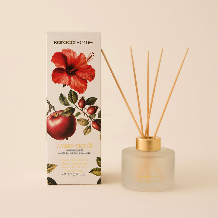 Karaca - Amber Blomst Duftdiffuser med pinde - 160 ml