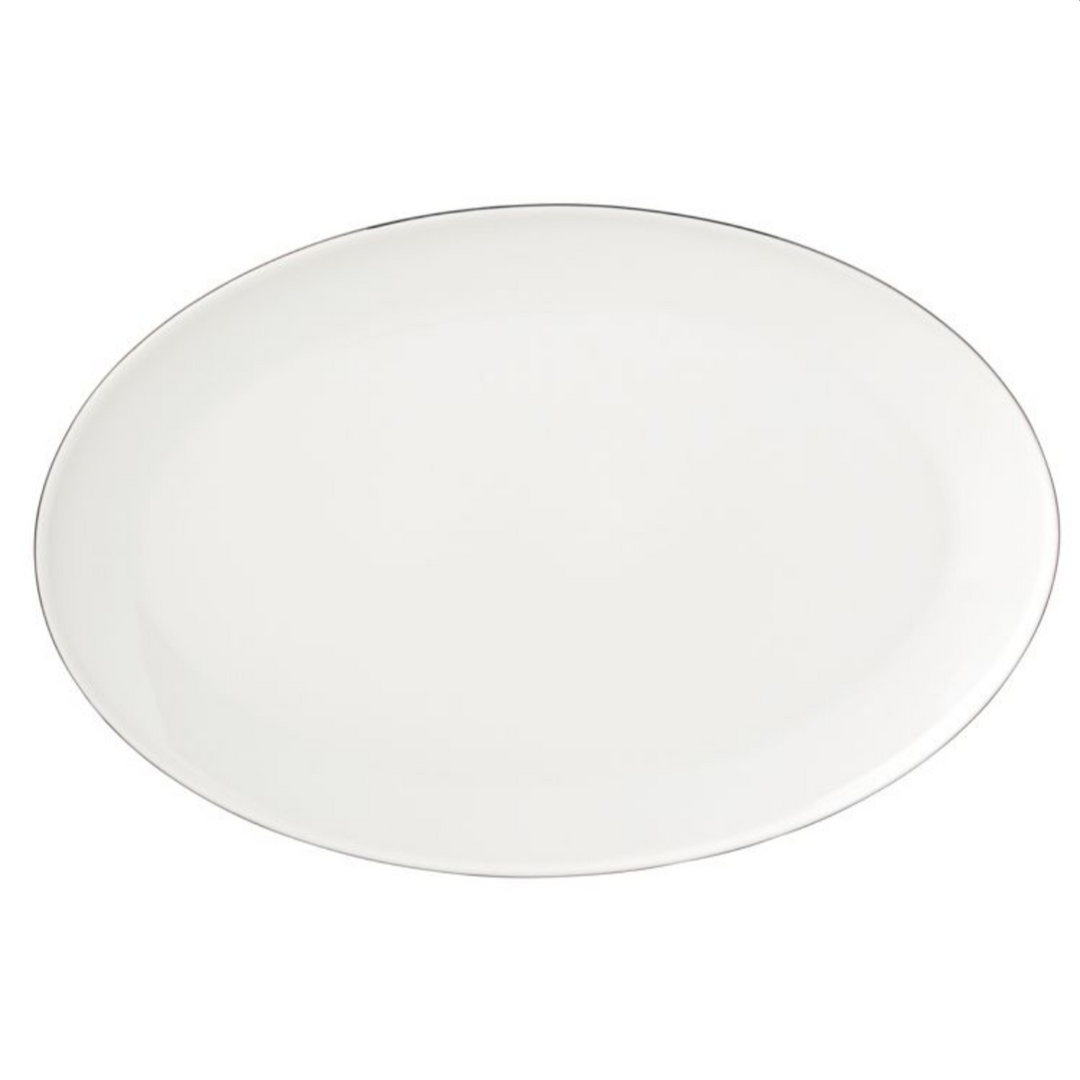 Bricard Canet Hvid/Sølv Porcelænssæt 27 dele - 6 personer