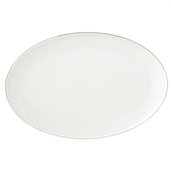 Bricard Canet Hvid/Sølv Porcelænssæt 27 dele - 6 personer