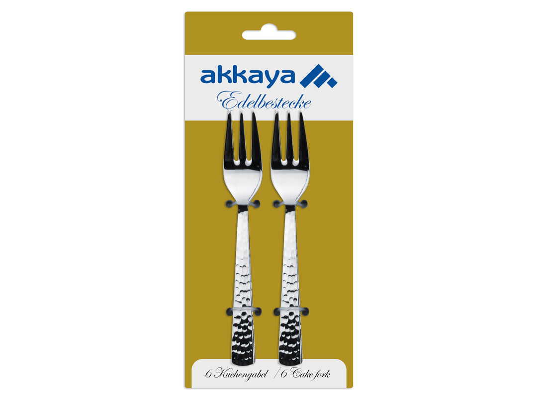 Akkaya - Kagegafler - 6 stk | Rustfrit Stål