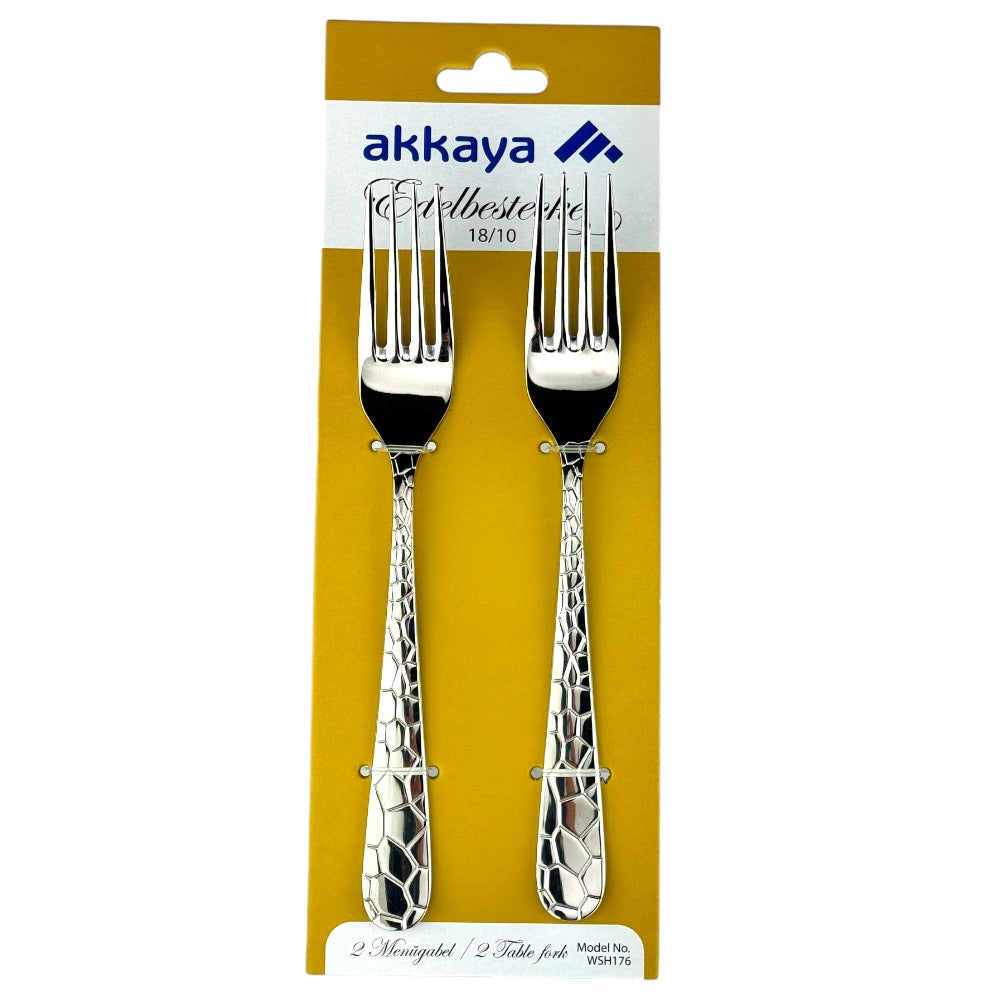 Akkaya - Middagsgafler - 2 Stk | Rustfrit Stål 18/10