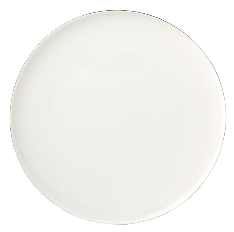 Bricard Canet Hvid/Sølv Porcelænssæt 27 dele - 6 personer