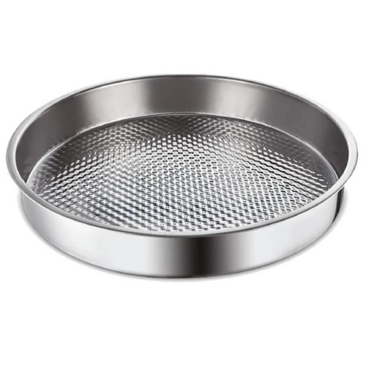 Bradepande m/Bølget Bund 38 cm - Rustfrit Stål (Çiğ Köfte Tepsi)