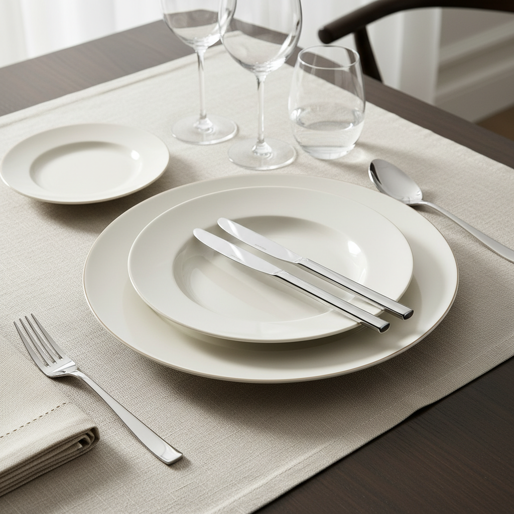 Akkaya Smørknivsæt 2 stk. Plain - Rustfrit Stål - ES035