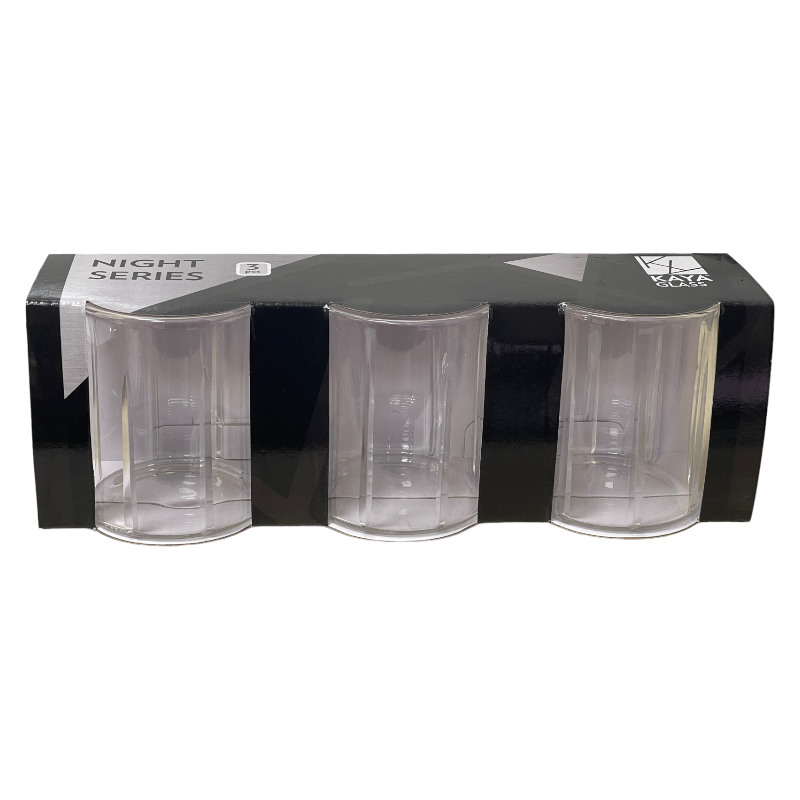 Night Series Drikkeglassæt 3 stk. 250 ml. - KayaGlas