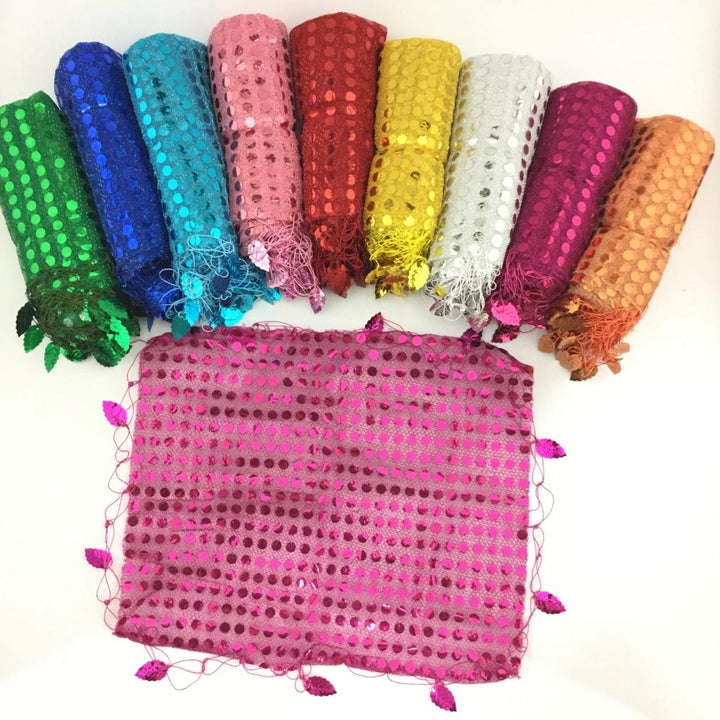 Fest Tørklæde (Halay Mendil) 10 stk. Flere Farver - 22x18 cm