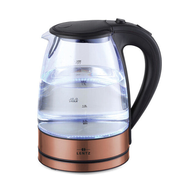 Glaselkedel 1,7 L. m/Tesi 2200 W Bronze - Lentz