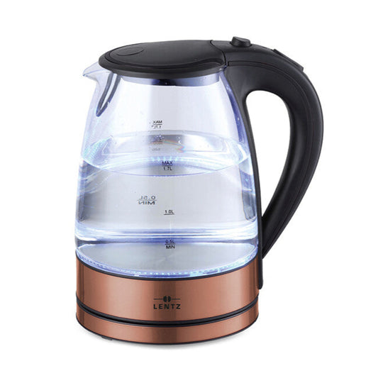 Glaselkedel 1,7 L. m/Tesi 2200 W Bronze - Lentz