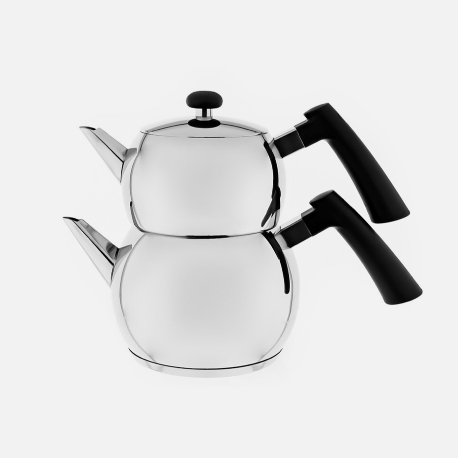 Schäfer Tekandesæt Rustfri Stål m/Bakelitgreb 4 Dele - 2 L + 1 L