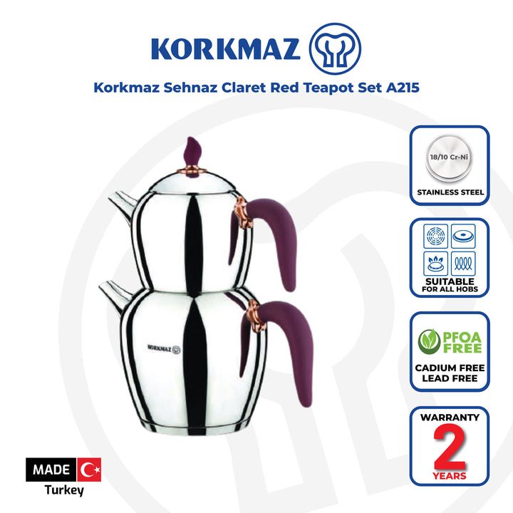 Induktions Tekande 3,4 L. - Korkmaz Sehnaz Rødbrun