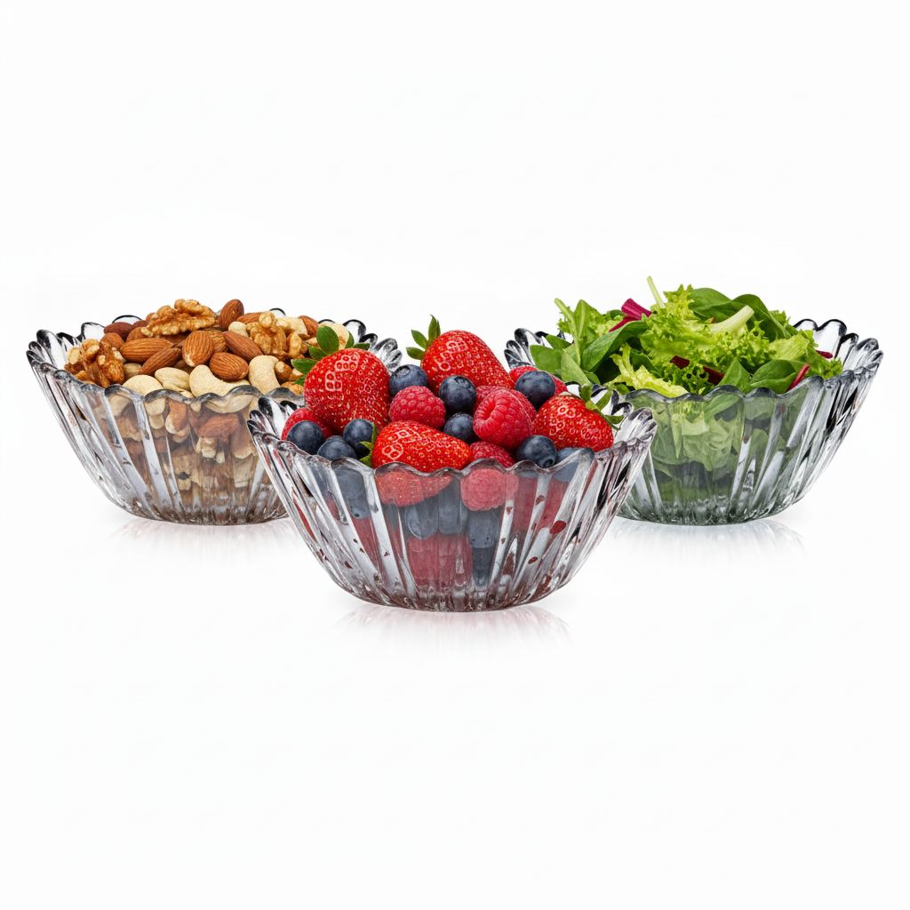 Aurora Glasskålesæt 3 stk. 250 ml.