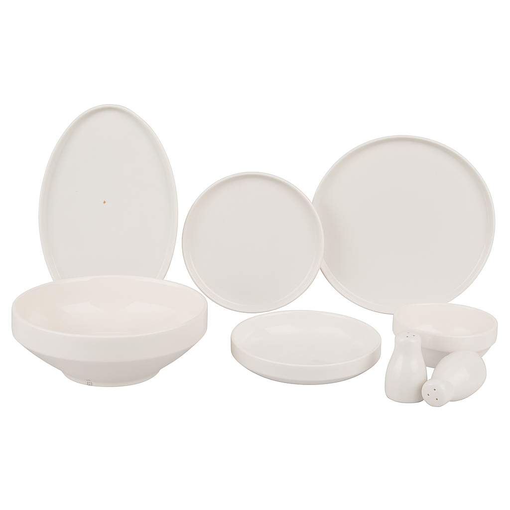 Alara Mira Hvid Porcelænssæt 28 dele - 6 personer