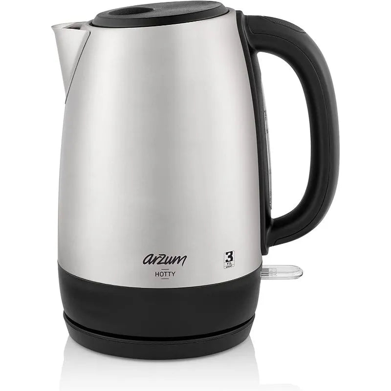 Arzum Hotty Elkedel 2200W – Rustfrit Stål 1,7 L – Sølv