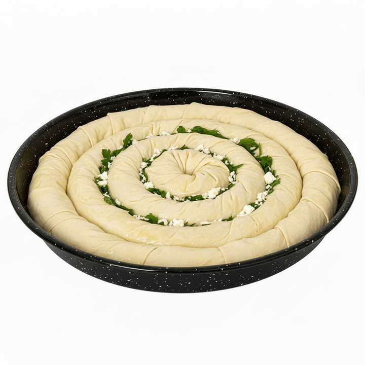 Menzir Emalje Ildfast Bradepande Rund 34 cm - Sort