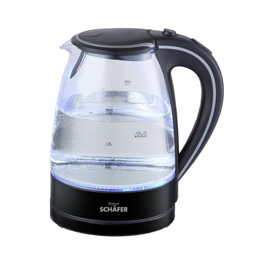 Glaselkedel 1,7 L. 2200 W Sort - Schäfer