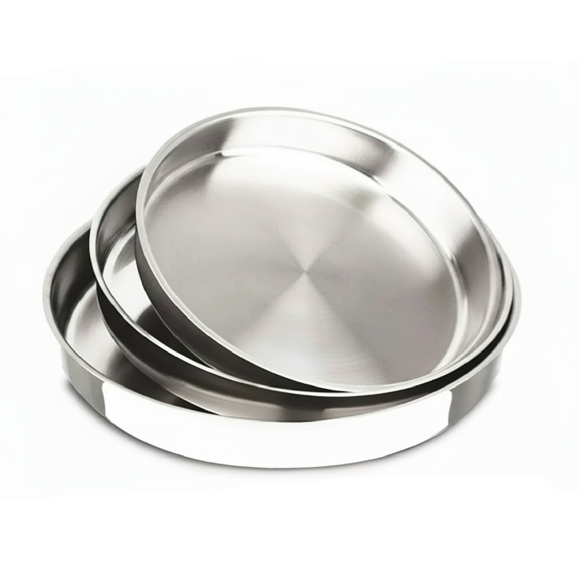 IMEX Rustfri Stål Rund Bradepandesæt 3 stk. (28/32/36 cm)