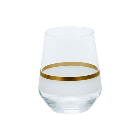 Bricard Lines Guld Drikkeglassæt 6 Stk. - 445 ml.