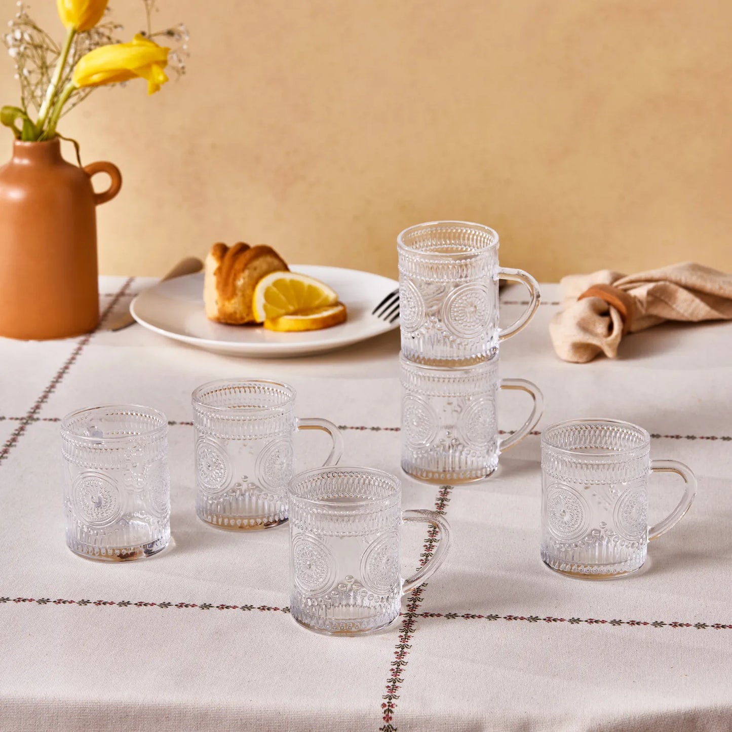 Karaca Margo Teglassæt 6 Stk - 155 ml