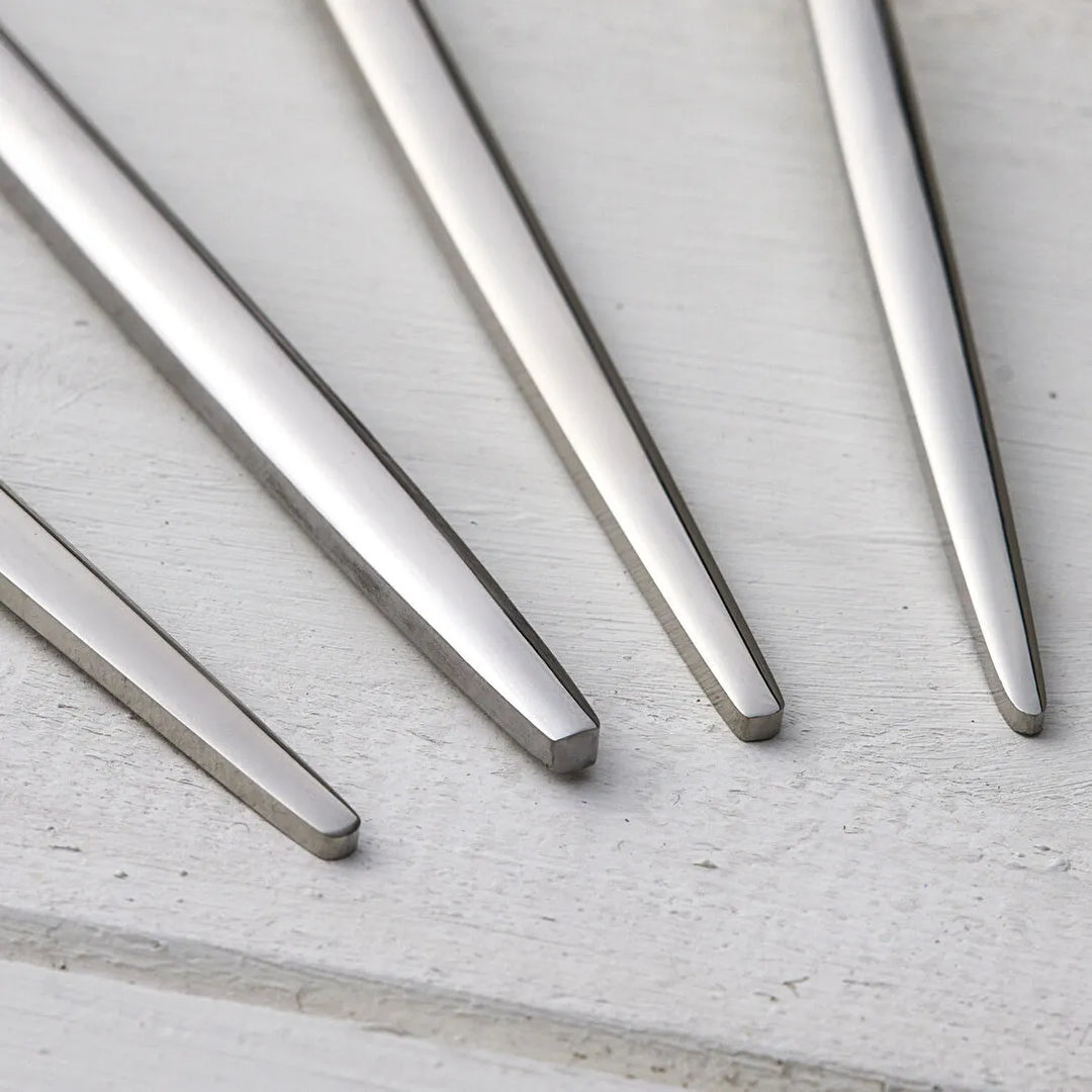 Karaca Apricot Faro 6‑personers Bestiksæt – 24 dele - Sølv