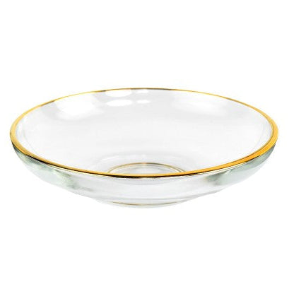 Pasabahce Üsküdar Glasunderkop m/Guldkant – Golden Touch - 10 cm - 6 stk.