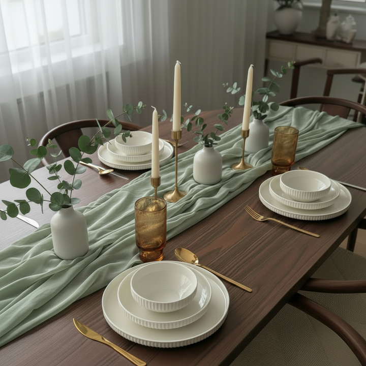 Alara Vera Porcelænssæt 6 Personer - 28 dele - Hvid