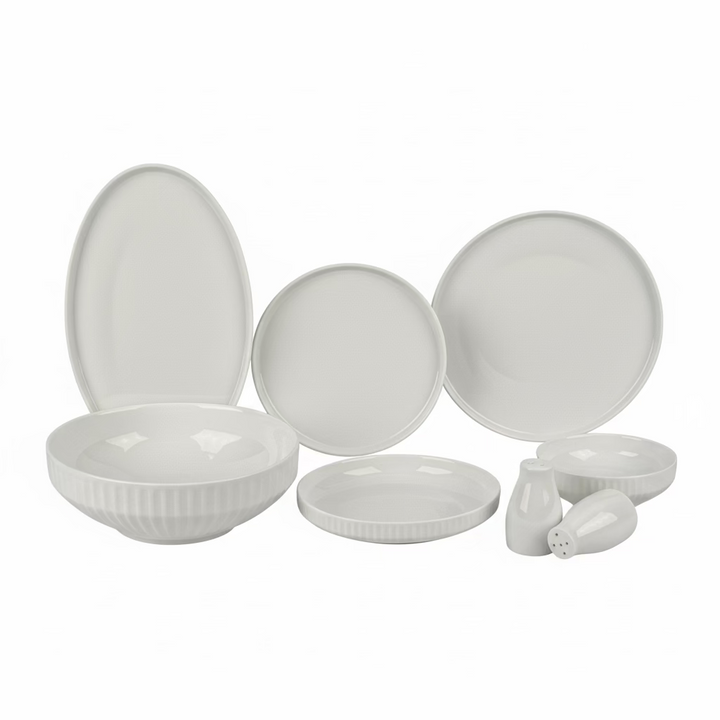 Alara Vera Porcelænssæt 6 Personer - 28 dele - Hvid