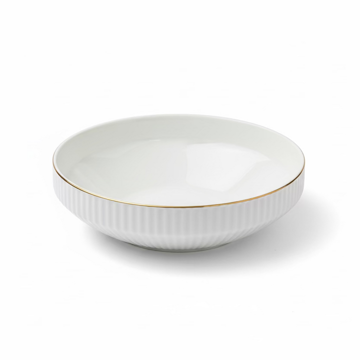 Alara Vera Porcelænssæt 6 Personer - 28 dele - Hvid/Guld