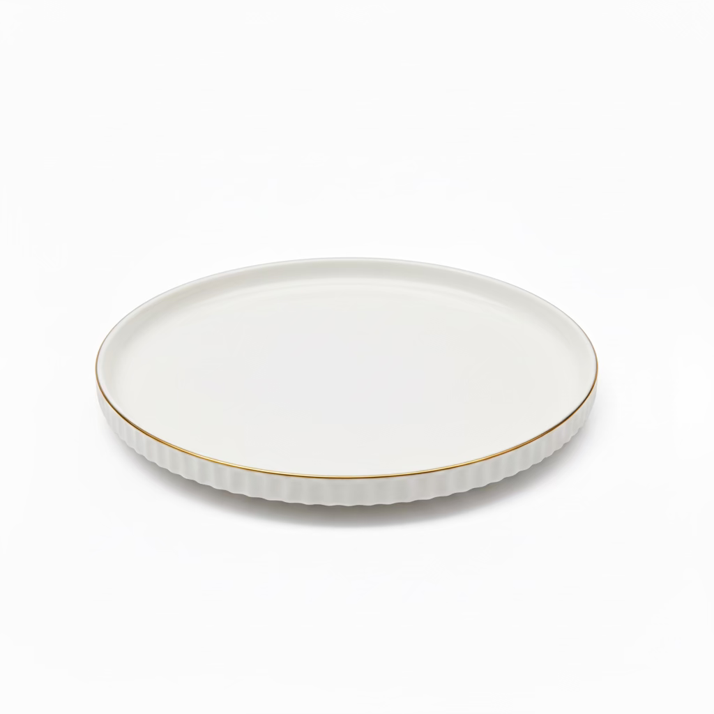 Alara Vera Porcelænssæt 6 Personer - 28 dele - Hvid/Guld