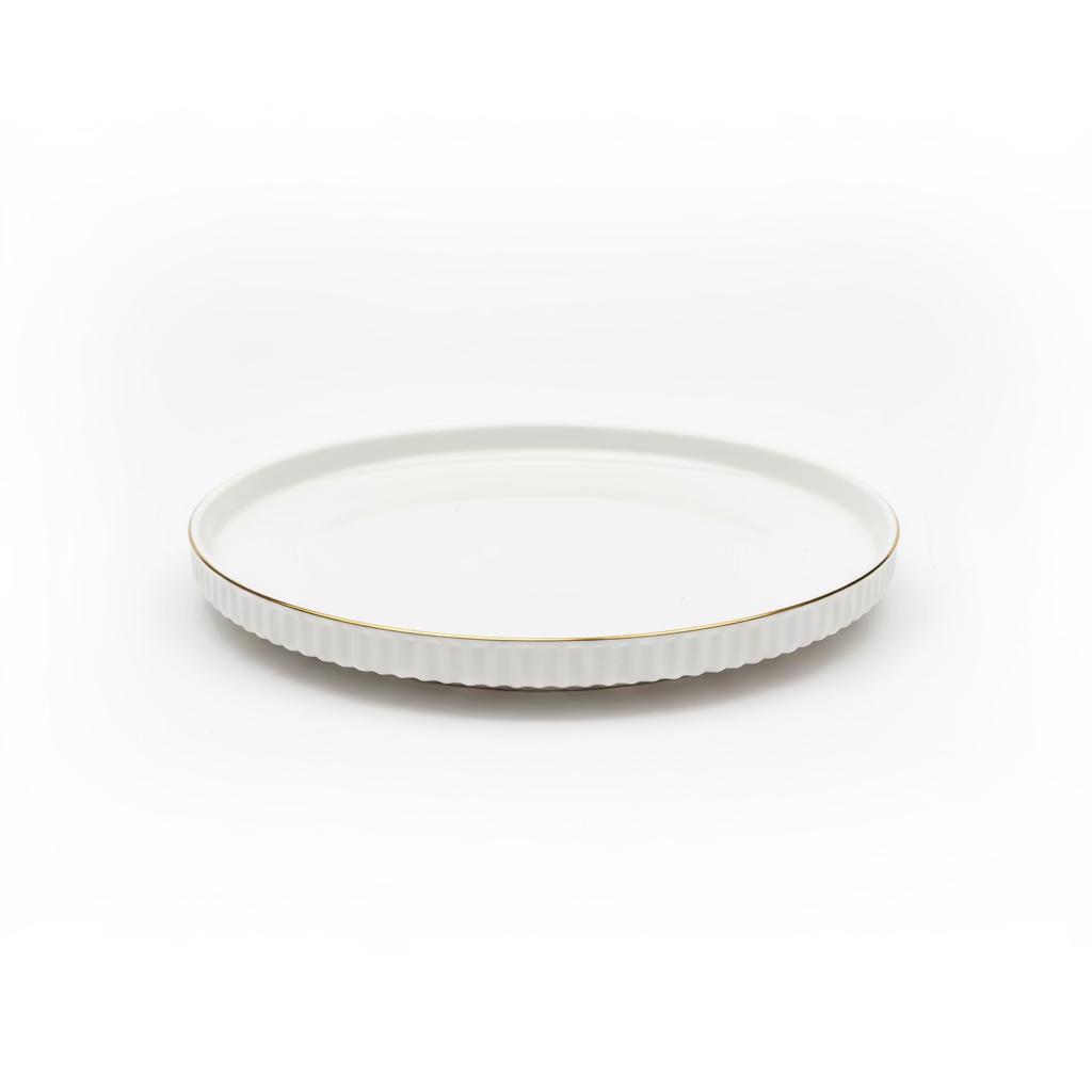 Alara Vera Porcelænssæt 6 Personer - 28 dele - Hvid/Guld