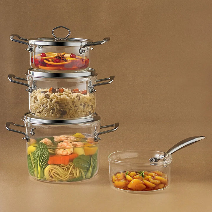 Karaca Amore Grydesæt Borosilikatglas 7 Dele