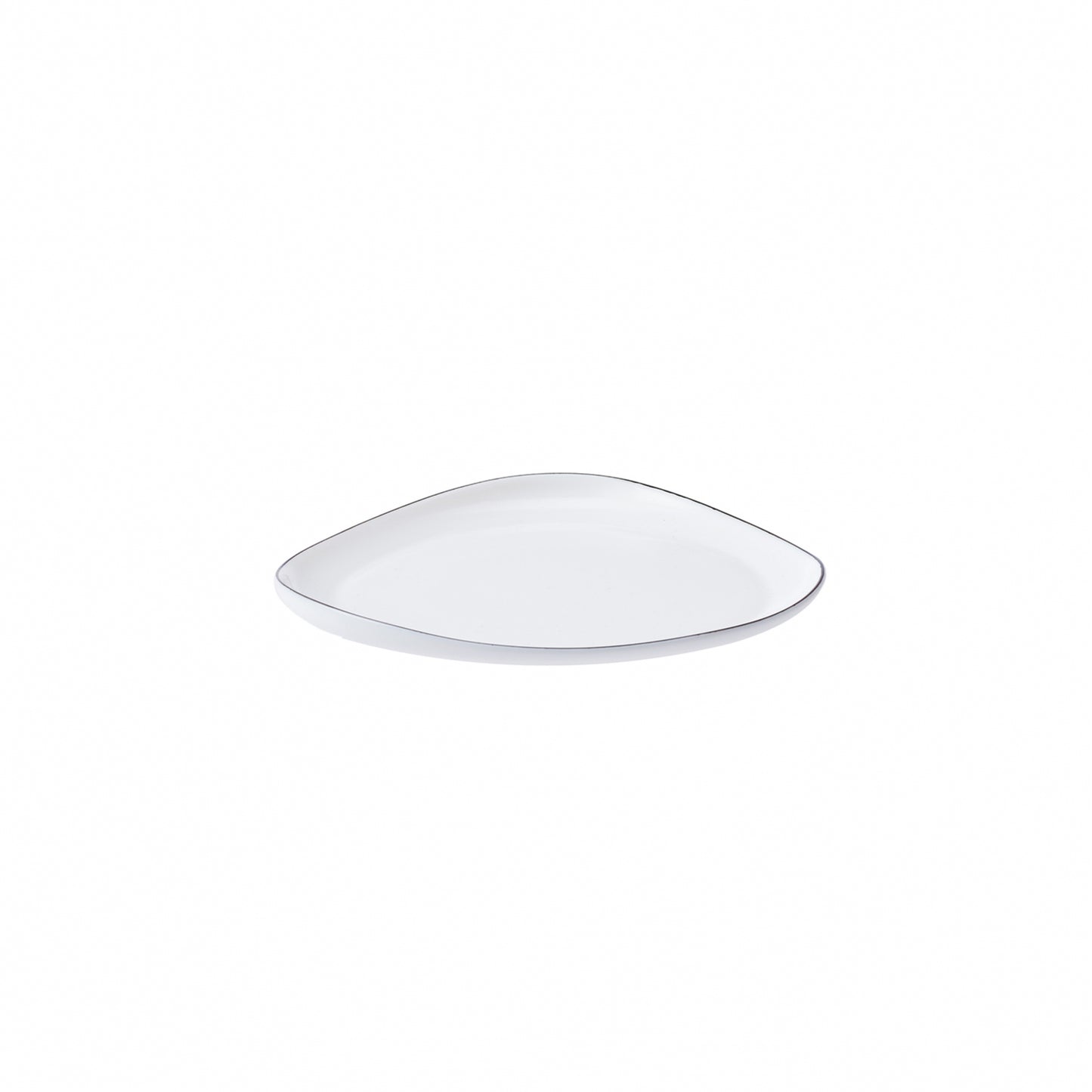 Karaca Sky Sortkant Desserttallerkensæt | 6 personer – 18 cm