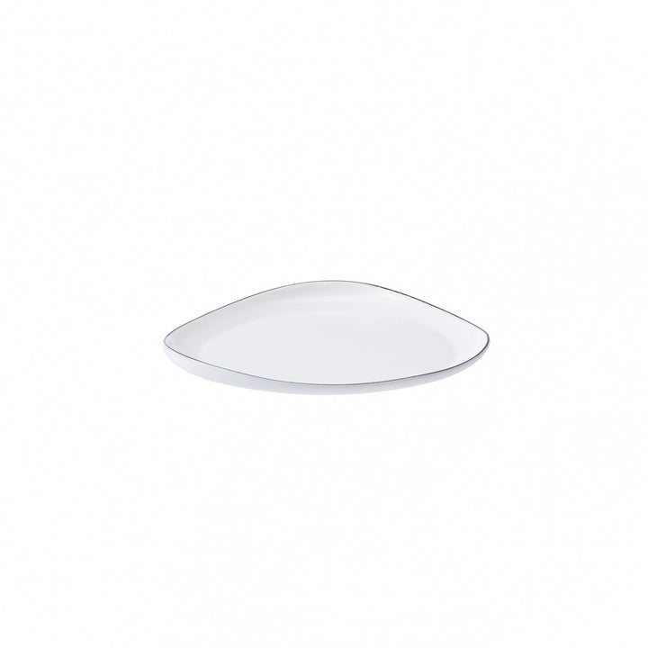 Karaca Sky Sortkant Desserttallerkensæt | 6 personer – 18 cm