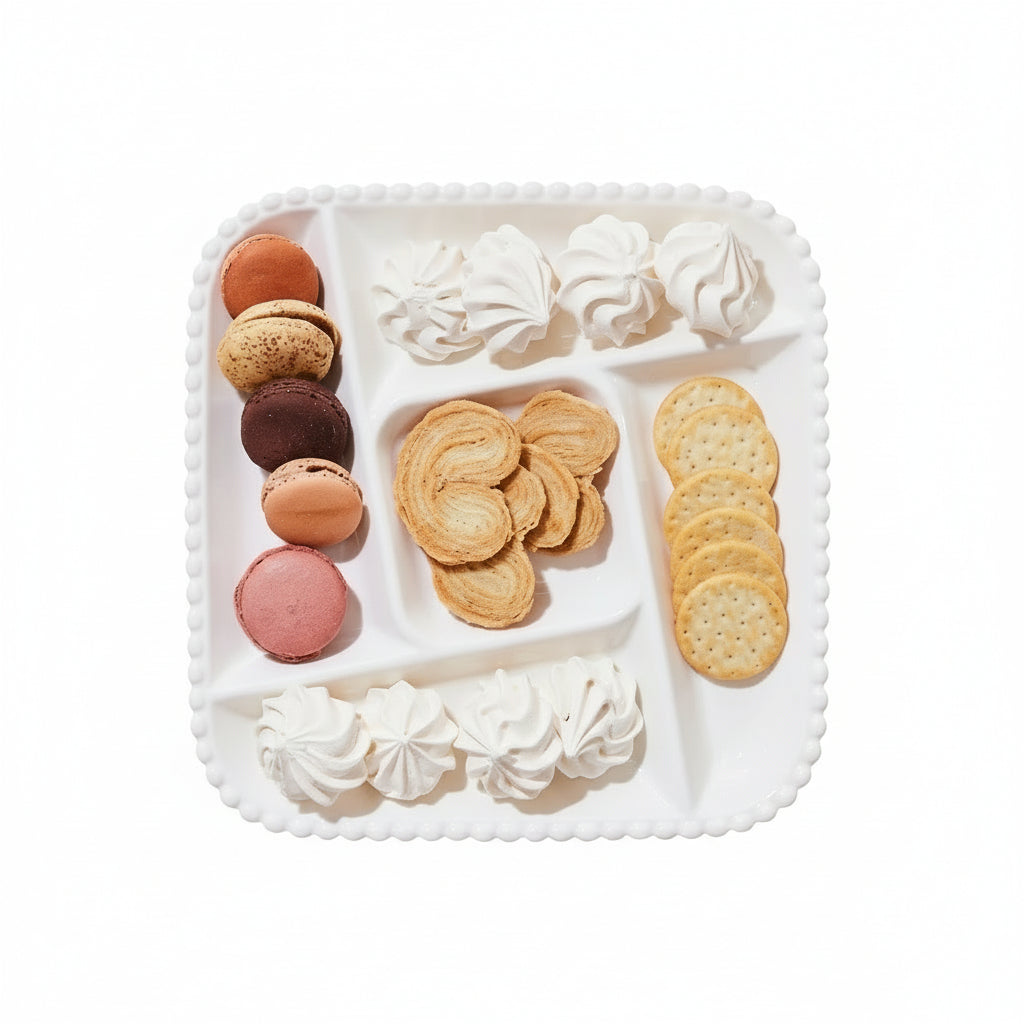 Karaca Carmen Perla Firkantet Serveringstallerken | 5 rum – 27 cm