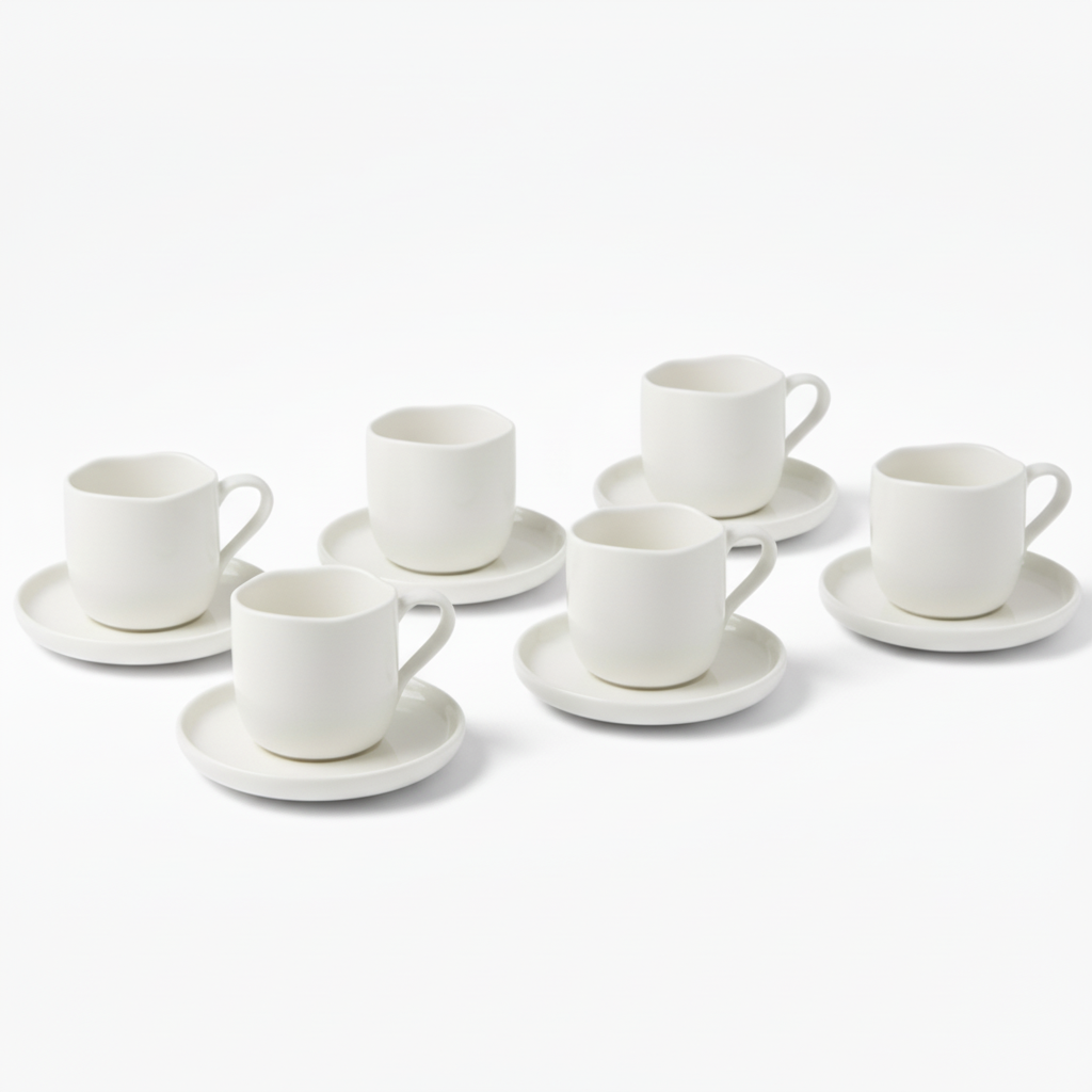 Almina Diva Kaffesæt til 6 personer - 250 ml - 12 Dele