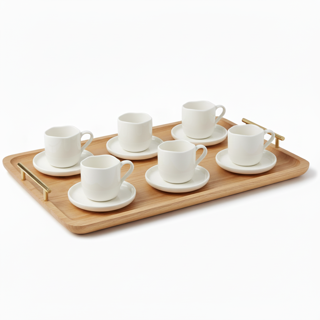 Almina Diva Espresso Kaffesæt til 6 personer - 80 ml