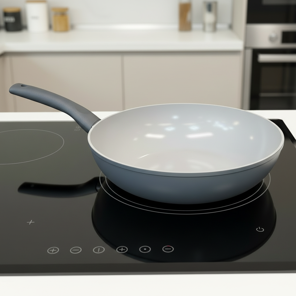 Michelino New Nora Wokpande 28 cm – Grå - Keramisk og PFAS-fri