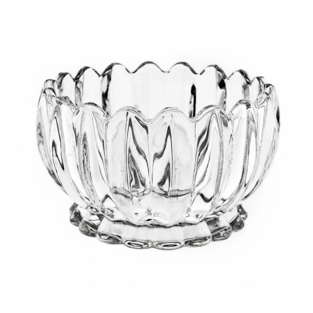 Almina La Fiore Dessertskål m/Underkop - Lotus Design - 12 Dele - 300 ml