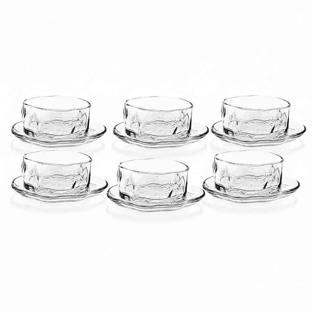 Almina Artic Buccia Dessertskål m/Underkop - 12 Dele - 300 ml