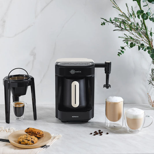 Karaca Hatir Barista Latte & Tyrkisk Kaffemaskine - Pearl White