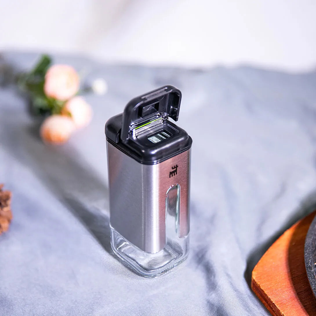 Karaca Shinex Inox Krydderisæt – 7 Dele - Rustfrit Stål & Glas