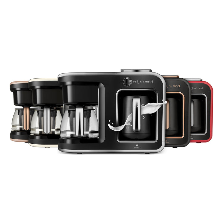 Karaca Hatir Plus Mod 5-i-1 Talende Kaffemaskine - Tyrkisk Kaffe, Mælk & Filterkaffe - Kølig Grå