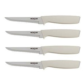 Michelino Alythia Knivsæt m/Holder – 10 Dele - Beige