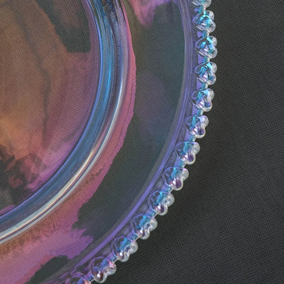 Karaca Rory Dekorativt Glasfad/Dækkeserviet - Pastelglans - 32 cm