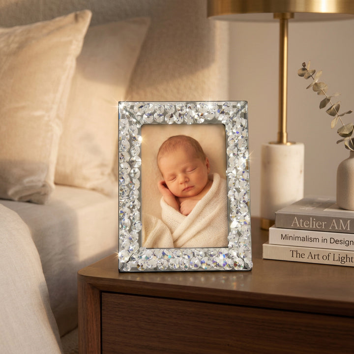 Cinar - Fotoramme m/krystaller &amp; spejldesign – 30 × 25 cm