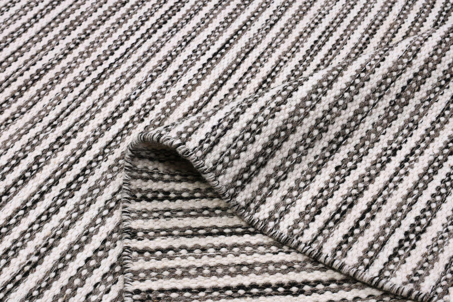 Kelim Tæppe - Mumbai Grå Farve