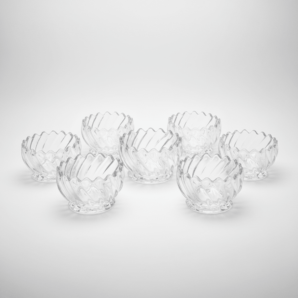 Akkaya glas dessert - og snackskålesæt 6 stk. - 150 ml - Løven Home