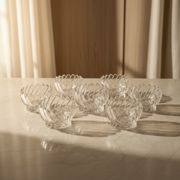 Akkaya glas dessert - og snackskålesæt 6 stk. - 150 ml - Løven Home