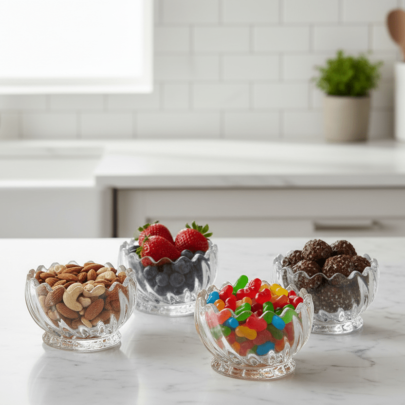 Akkaya glas dessert - og snackskålesæt 6 stk. - 150 ml - Løven Home